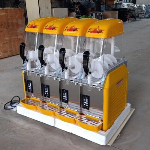 Double Tank Slush Machine Snow Melting Machine Commercial Smoothie Maker Sand Ice Machine 890W