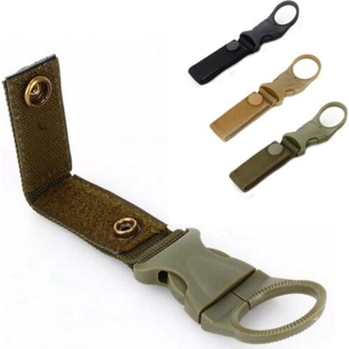 Molle webbing attach belt clip outdoor backpack strap clasp Quickdraw Carabiner camp water bottle hanger tactical holder hook