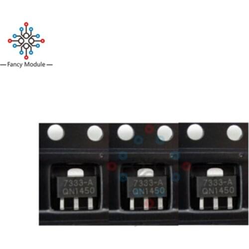 10PCS HT7333-A HT7333 3.3V SOT-89 Low Power Consumption LDO Voltage Regulator