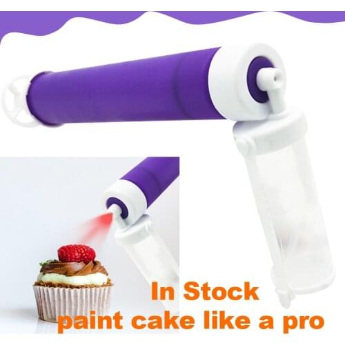 Cake Coloring Duster Manual Cake Airbrush Pump Cake Decorating Tool Baking Tool Gift For Dessert Lover Kitchen Accessories