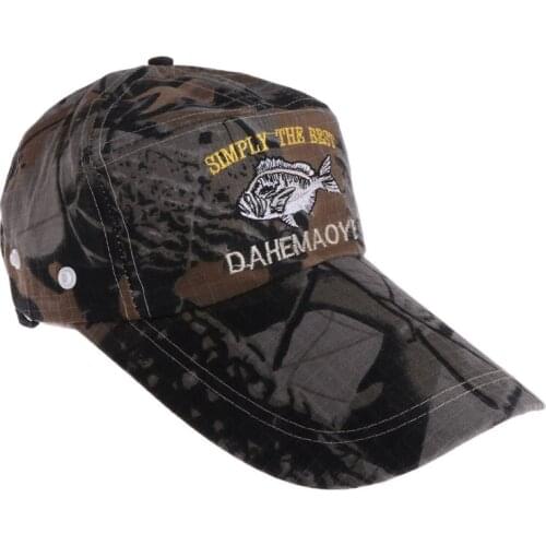 Fishing Cap Long Adjustable Outdoor Hunting Baseball Hat Breathable Camouflage 77HC