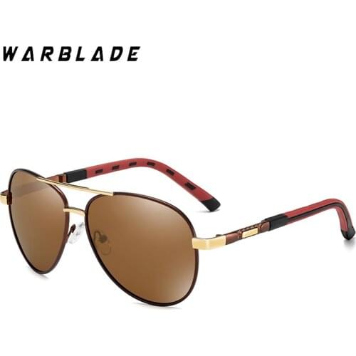 WarBLade Classic Pilot Polarized Sunglasses Men Driving Sun Glasses Fashion Women Glasses High Quality Male UV400 Metal Eyewear