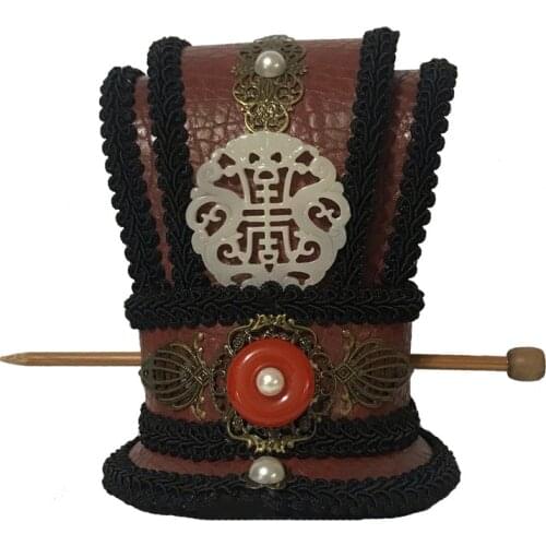 Ancient Chinese Emperor Prince Hair Tiara Hanfu Accessory General Childe Rich Man Hair Tiara for TV Play Copsplay Photography