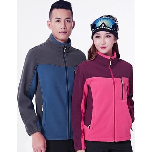 COUPLES Fleece Autumn And Winter Thick Warm Cardigan Casual Hoodie Polar Fleece Jacket Mens And Womens Raincoat Jacket Liner