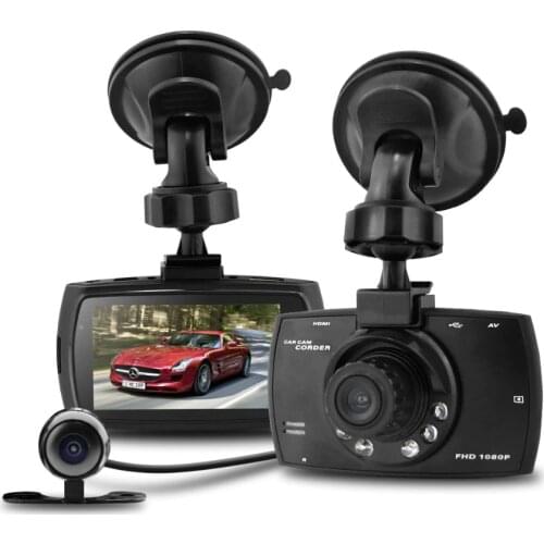 2.7" Dual Camera DVR Camera Full HD 1080P Car Camera Recorder Allwinner A10 Vehicle Traveling Date Recorder Night Vision