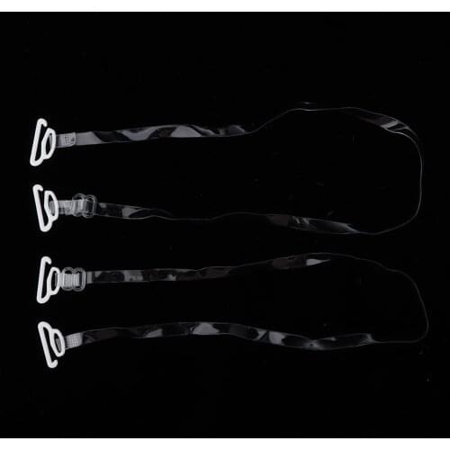 Womens Slim Clear Bra Straps Non-slip Seamless Shoulder Strap Bra Straps Belt Replacement Invisible Adjustable Detachable Strap