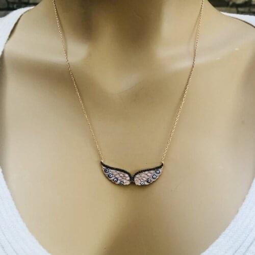 Angel In The Soul 925 Sterling Silver Necklace Women Girls Gift Jewelry Accessories Fashion Handmade Elegant Chain