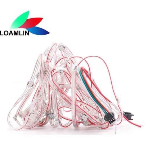 10/25/50Leds/String WS2812B Pixels RGB LED Module Heatsink Board Nodes Addressable Individually DC5V