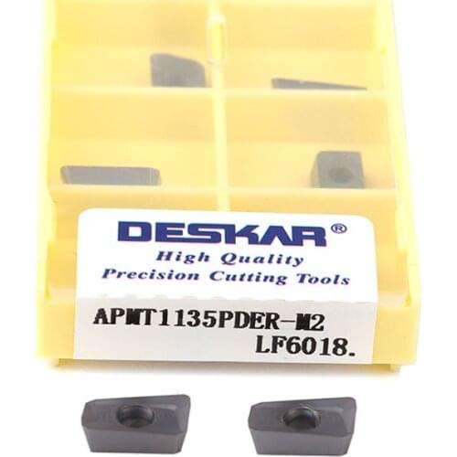 10pcs APMT1135PDER-H2 M2 XM LF6018 CNC Lathe Tool Milling Turning Tool APMT1604PDER-H2 M2 APMT1605 PEER XM LF6018 Carbide Insert