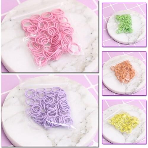 100pcs/lot DIY Jewelry Findings Open Single Loops Jump Rings & Split Ring For Jewelry Making 1.2x10mm Colorful Metal Wholesale