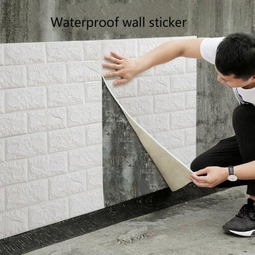 3D stereo wall paste TV background brick pattern wall paste waterproof and anti-collision self-adhesive wall paste wallpaper