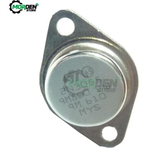 5Pcs 2N3055 Power Transistors NPN TO-3 Stainless Steel Case 15A/60V