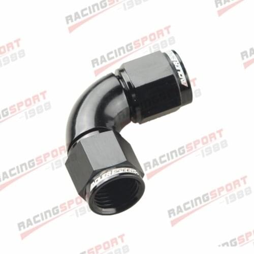 AN-6 6AN To AN6 -6AN 90 Degree Female To Female Full Flow Adapter