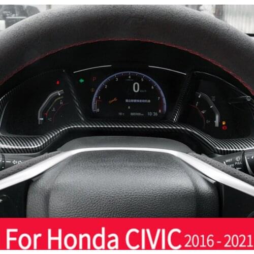 Dashboard Frame Decorative Center Control Stickers Trim Cover For Honda Civic 10th Protector Interior Automotive Trend