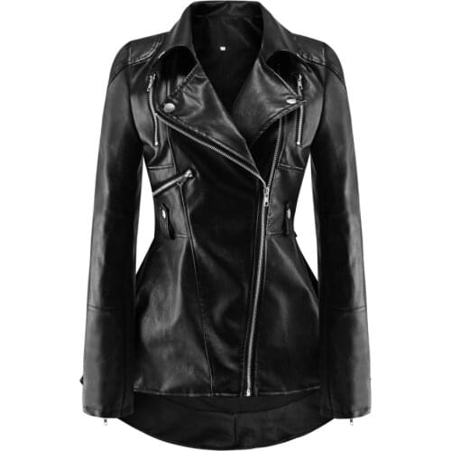 HARTUPEETU Womens Fashion Leather Jackets