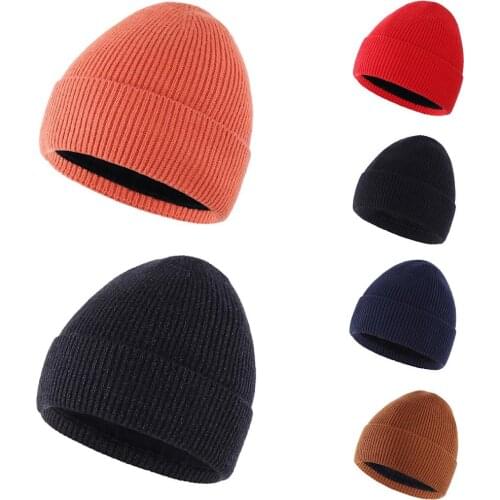 Connectyle Boys Girls Autumn And Winter Cuff Beanie Hat Soft Fleece Lined Warm Winter Kids Hats Earflap Daily Knit Cap
