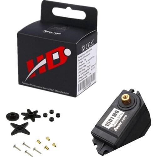 Orginal Power HD High Torque 60G Standard Servo HD-1501MG Steering Analog Servos ALL Metal Gear 17KG For Car Robot RC Airplane