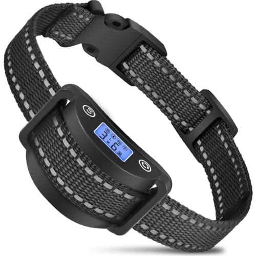 New Anti Bark Collar Automatic Voice Control Bark Stopper Electronic Vibration Dog Supplies Training Bags Pets Dogs Accessories