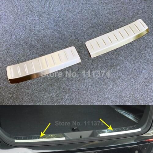 Stainless Steel Car Inner Rear Bumper Foot Palte Protect Decor Cover Trim For Toyota Harrier Venza 2020 2021 Car Accessories