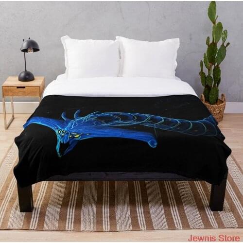 Subnautica Ghost Leviathan Throw Blanket Super Soft Printing Family Car and Sofa Bed throws Summer Office Quilts