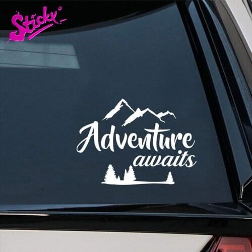 STICKYExpressDecor Adventure Awaits Arrows Journey Nature Life Computer Laptop Symbol Decal Family Love Car Truck Sticker Window