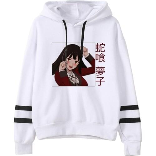 Kakegurui Hoodies Harajuku Cool Men Fashion Funny Print Sweatshirt Graphic