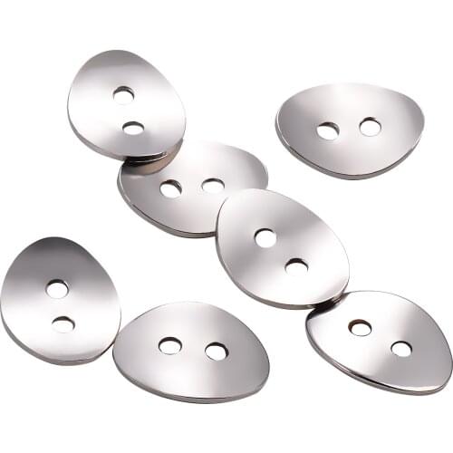 25pcs Stainless Steel Charms Clasp Connectors For Bracelet Necklace Bangle Blank Stamping Tags For Jewelry Making