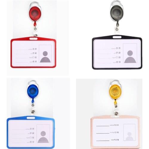 Metal Employees ID Card Cover Students Students Office Staff Badge Holder Name Tag Medical Workers Work Card Holder Supplies