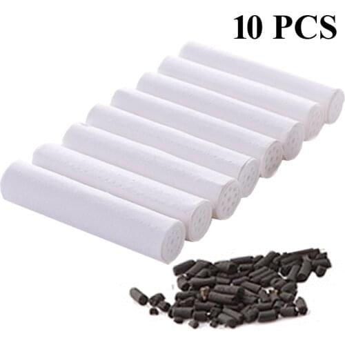 10pcs/pack Smoking Pipe Filter 9mm Smoking Filters Disposable Tobacco Pipe Filter Activated Carbon Filters