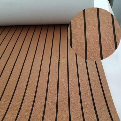 2400*600*6mm EVA Flooring Teak Boat Decking Sheet Flooring Anti Skid pad Yacht Foam Sheet Boat Adhesive flooring mat Accessories