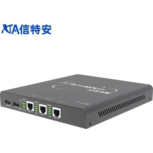 3 channel Horizontal screen HDBaseT network port output multi-channel projection desktop fusion device supports 5760x1200@30Hz
