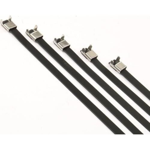 5.5*700 5.5mm 5.5x700 Stainless Steel Zip PVC coating Strong Stainless Steel Grade Metal Cable Ties Zip Tie Wraps