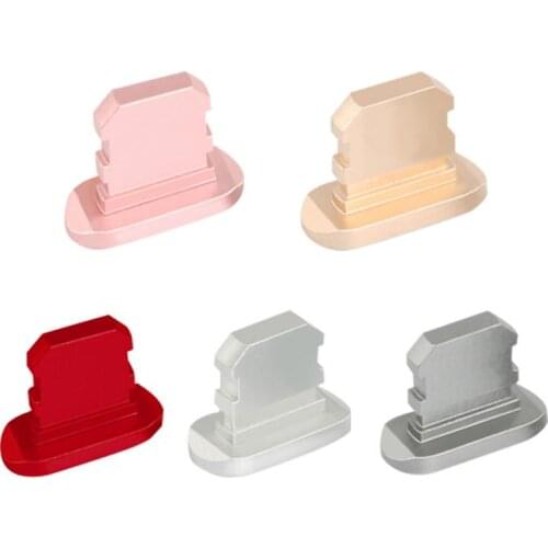 5 Colors Mobile Phone Dust Plug Metal Data Interface Protector Cable Interface Protector For Apple Mobile Phone Series