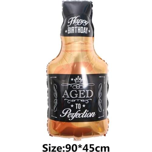 Large Whisky Glass Foil Balloons Bottle Globos For Wedding Decorations Helium Ballon Birthday Event Party Supplies