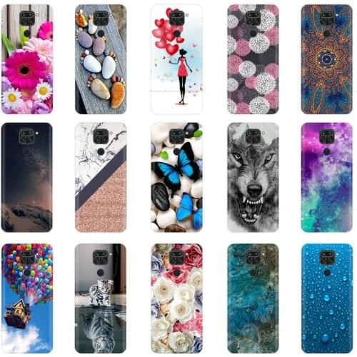 For xiaomi Redmi Note 9 Case Silicone Painting Soft TPU For xiaomi Redmi Note 9s Case Fundas for Coque Redmi NOTE 9 Pro Case cat