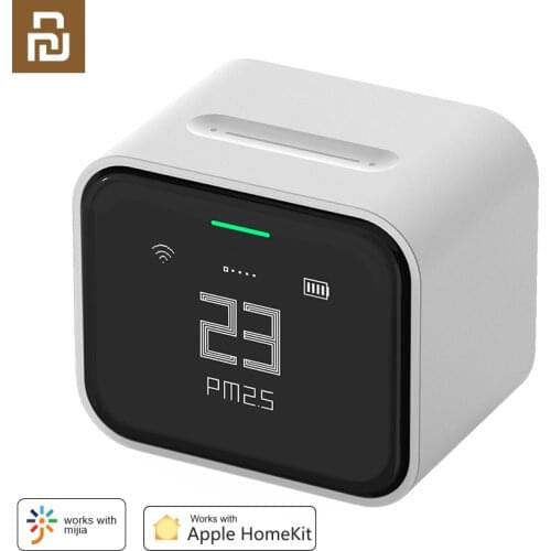 Qingping Air Detector Lite Retina Touch IPS Screen Mobile Touch Operation Mi Home PM2.5 Air Monitor Supports for Apple HomeKit