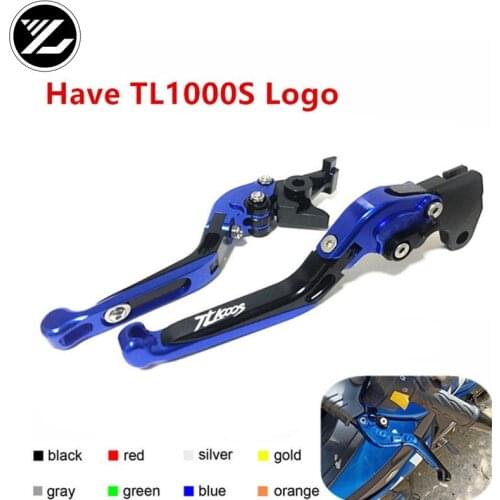Have TL1000S Logo for SUZUKI TL1000S 1997-2001 1998 1999 2000 Motorcycle Folding Extendable Brake Clutch Levers Motorbike Brakes