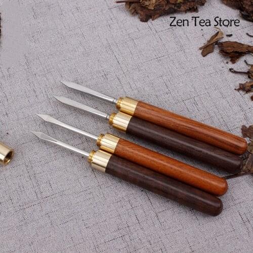 Vintage Tea Knife Longquan Handmade Steel Teaware Tool Chinese Kung Fu Tea Set Accessories Pry Pu Er Puerh Cake Cutters Crafts