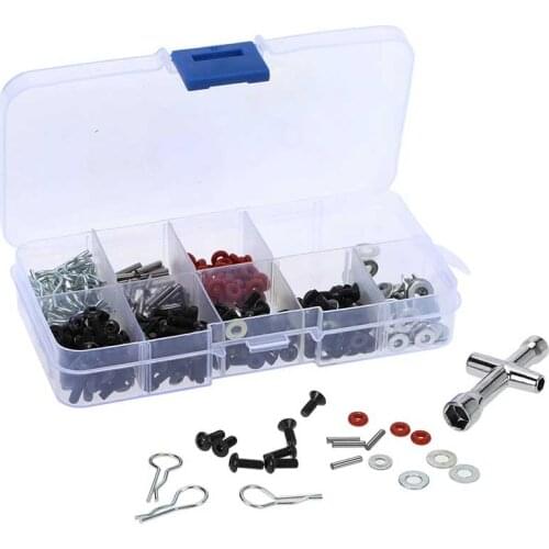 Very practical Special Repair Tool and Screws Box Set for 1/10 HSP RC Car include 270 Pcs Hexagon Wrench Free Shipping
