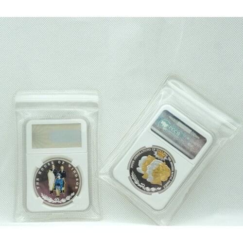 Four Generations British Royal Family Commemorative Coins Collection Collectible with PCCB Box