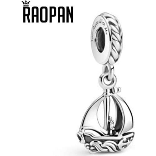 RAOPAN 2021 New Ocean Series 925 Sterling Silver Sailing Fashion Bracelet Lady Charm Charm 799439C00