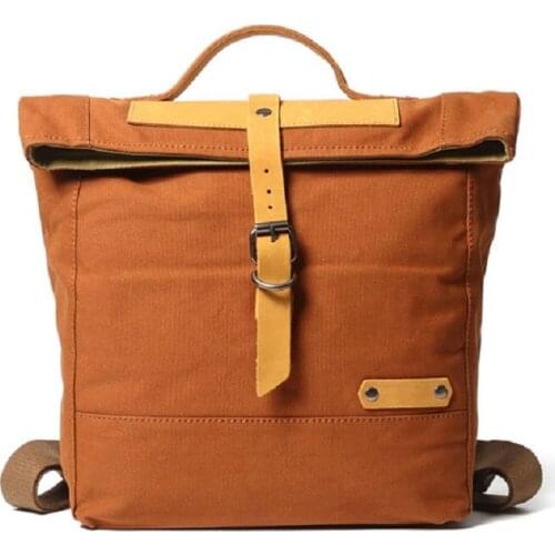 M323 New Vintage Classic Backpack Korean Female Student Canvas Shoulder Bag Male Leisure Outdoor Travel Computer Bag Daypacks