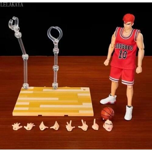 22cm Japan Anime Slam Dunk Genius Kaede Rukawa NO.11 Sakuragi Hanamichi NO.10 Adjustable joints PVC action model Collection Gift