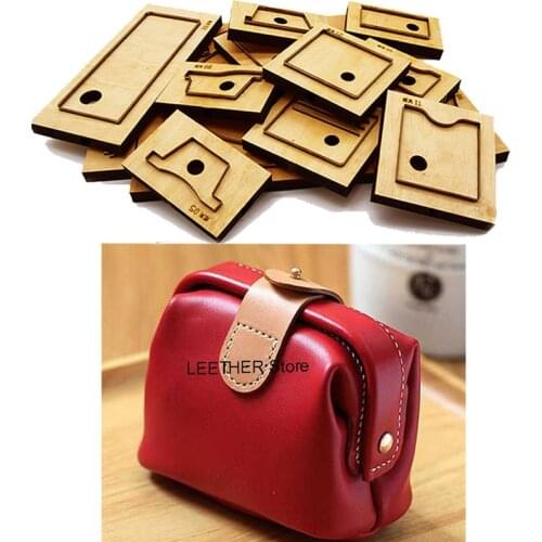 Japan Steel Blade Wooden Rule Die Cutter DIY Leather Handmade Craft Women Handbag Sewing Pattern 130*65*95 mm