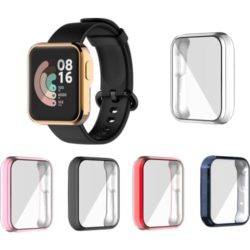 Plating TPU Protector Case For Xiaomi Mi Watch Lite Full Screen Protective Shell Cover for Mi Watch Lite