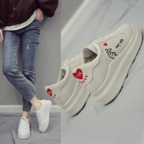 Female students spring and autumn new 2021 all-match fashion sports white shoes