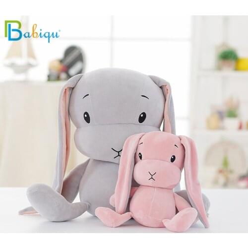 30/50/65CM Lucky Doll Kawaii Long Ear Rabbit plush&Stuffed Soft Rabbit Animal Toy Birthday Christmas Gift Baby Kids Girl Toys