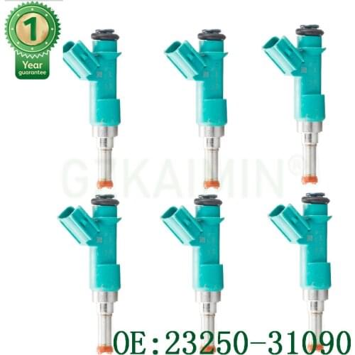 6x flow match Fuel Injectors nozzle Camry RAV4 for Lexus for Toyota Highlander 23250-31090 23209-31090 2325031090 2320931090