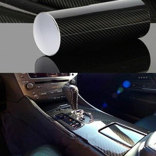 7D Matte Black Carbon Fiber Wrapping Vinyl Film 1.5M Waterproof Car Decal Sticker Anti-Scratch For BMW Audi VW Hyundai Toyota