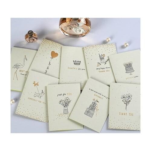 Vintage mini message cards for gift packing material small greeting cards